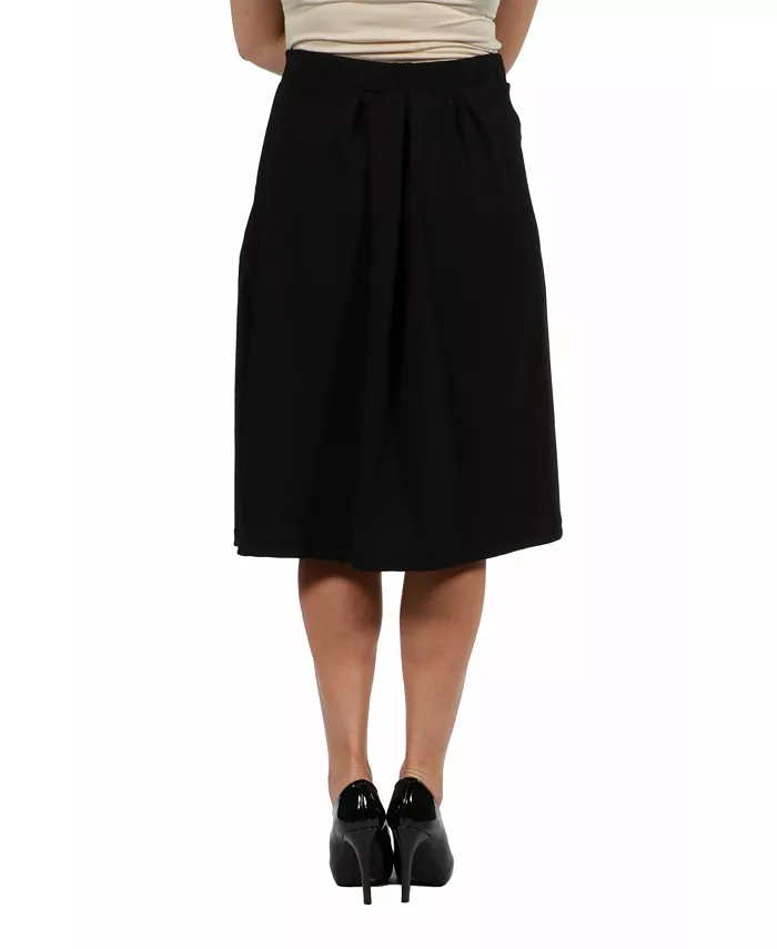 Women's Plus Size Classic Knee Length Skirt - thumbnail 3