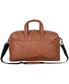 20" Vegan Faux Leather Lightweight Carry-On Travel Duffel