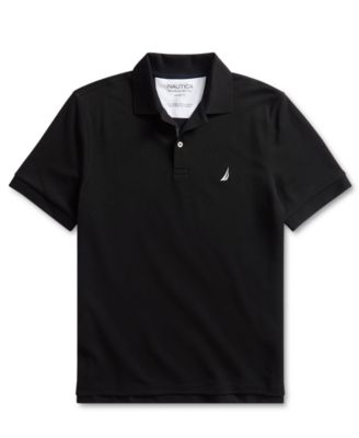 big and tall black polo shirts