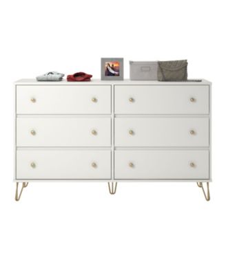 Novogratz Collection Novogratz Finley 6 Drawer Dresser