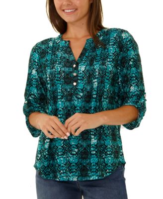 teal blue tops for ladies