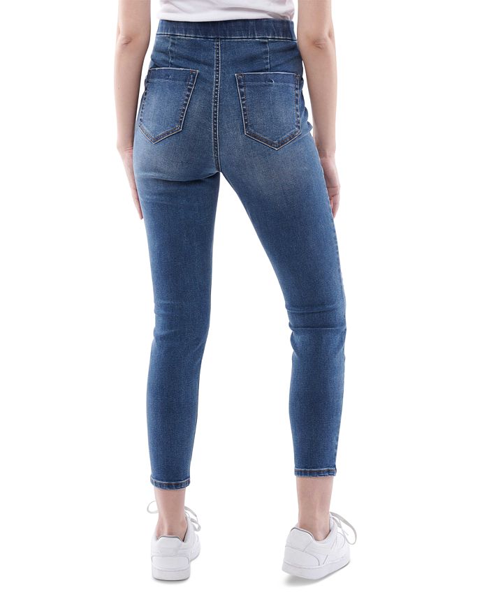 Vanilla Star Juniors' High Rise Curvy Pull-On Jeans - Macy's