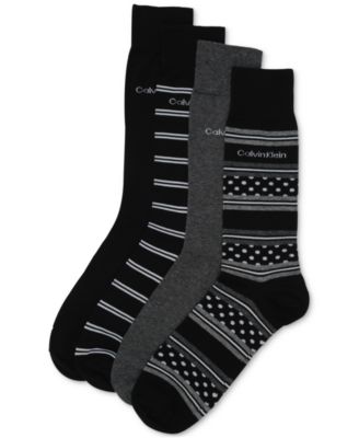Men's 4-Pack Stripe & Dot Dress Socks