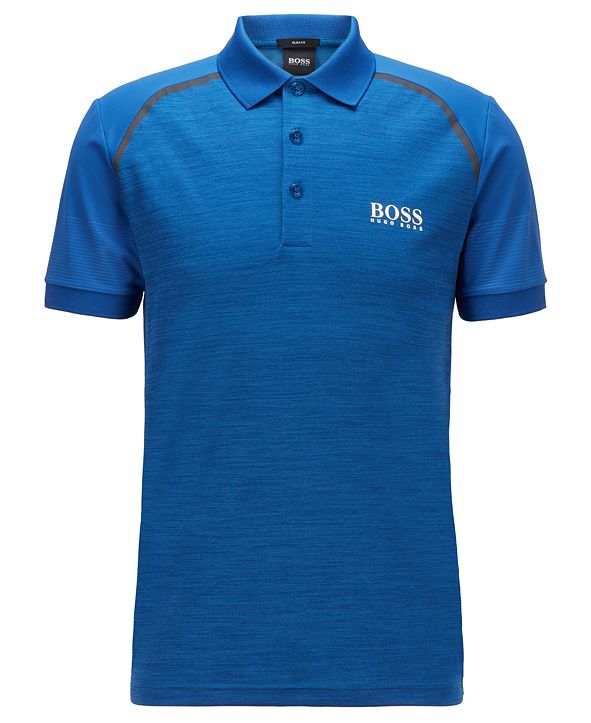 Hugo boss dark grey polo shirt
