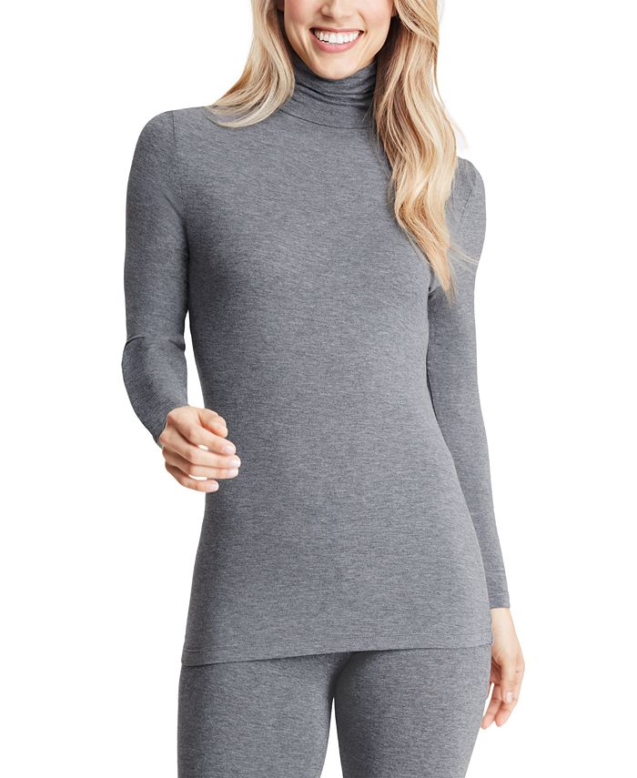 Cuddl Duds Softwear with Stretch LongSleeve Turtleneck Top Macy's