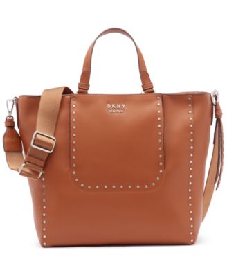 dkny pauline leather messenger