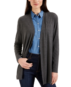 Karen Scott Open-Front Cardigan Created for Macy's