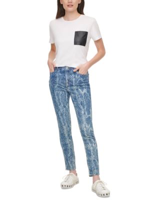 DKNY Jeans - Printed Skinny Jeans