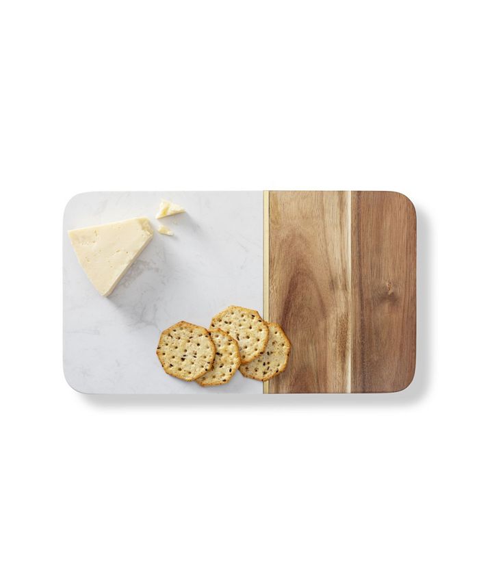 Cathy's Concepts Personalized Marble Acacia Cheese Board Macy's