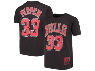 NBA Bulls 33 Scottie Pippen Cream Hardwood Classics Men Jersey