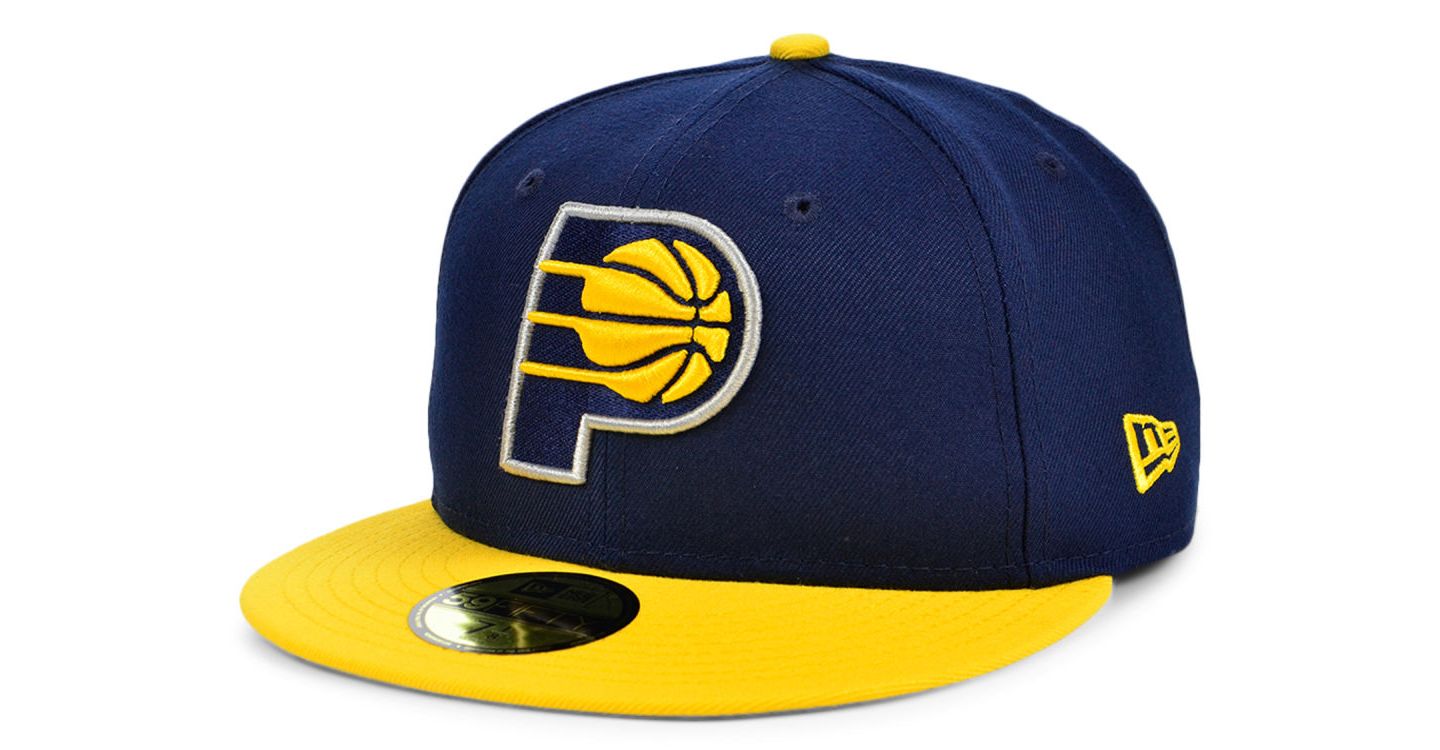 Мужская кепка New Era Indiana Pacers Basic 2 Tone 59FIFTY — фото 1