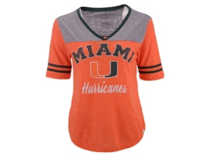 Colosseum Miami Hurricanes Women's Mr Big V-Neck T-Shirt