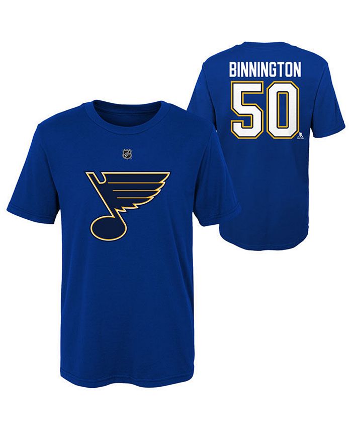 Outerstuff St. Louis Blues Big Boys and Girls Player T-shirt - Jordan  Binnington - Macy's
