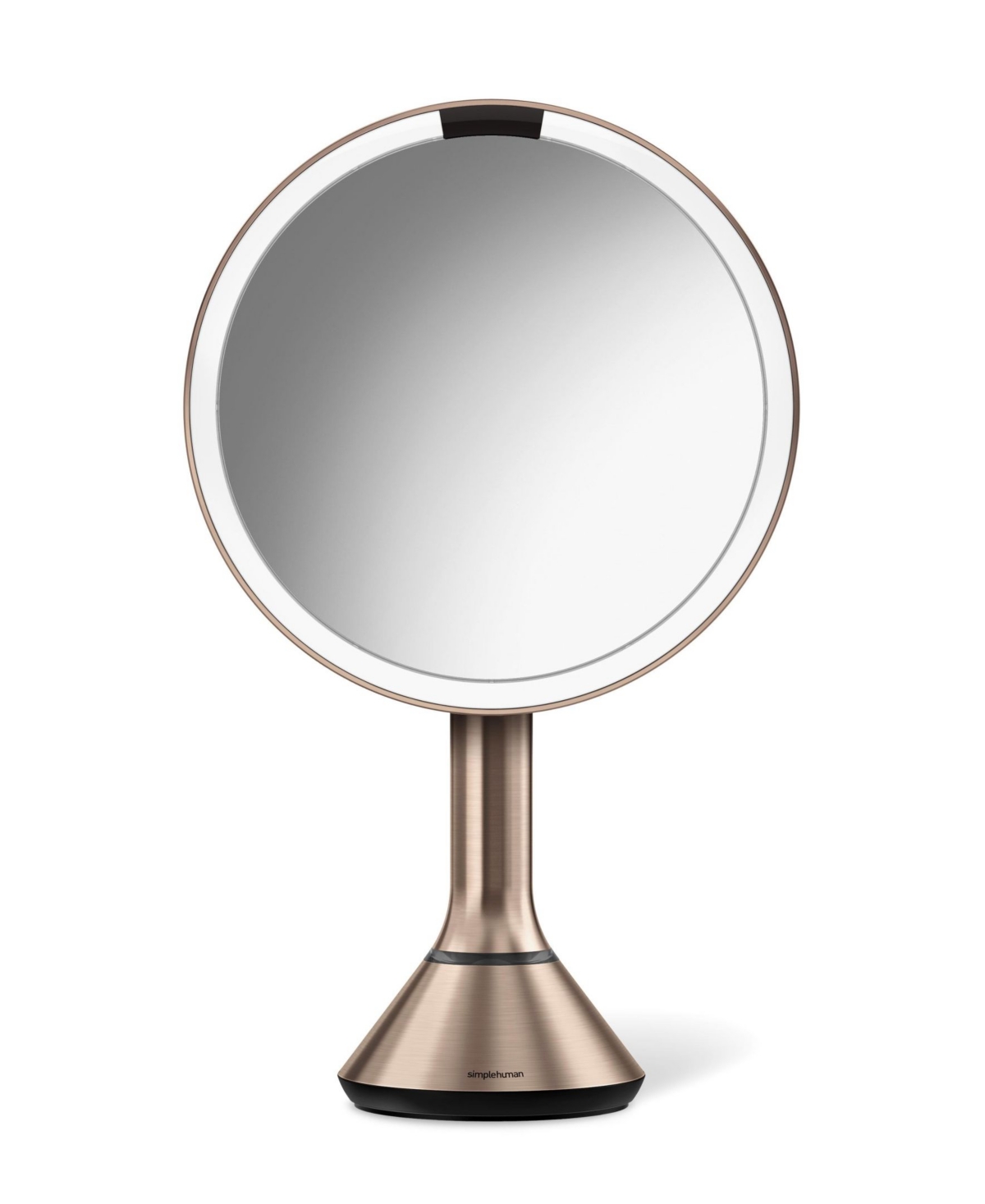 Simplehuman 8" Round Sensor Makeup Mirror With Touch-control Dual Light Settings In Rose Gold