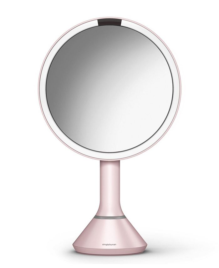 8 Round Sensor Makeup Mirror with Touch-Control Dual Light Settings