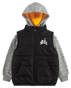 Jordan Little Boys Classics 2Fer Puffer Sweatshirt