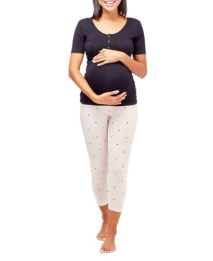 NOM MATERNITY RHYS NURSING PAJAMA TOP