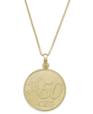 macys gold coin necklace