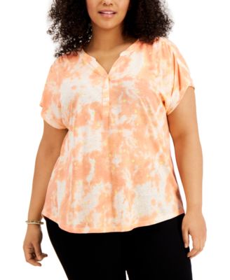 macy's women's plus size blouses