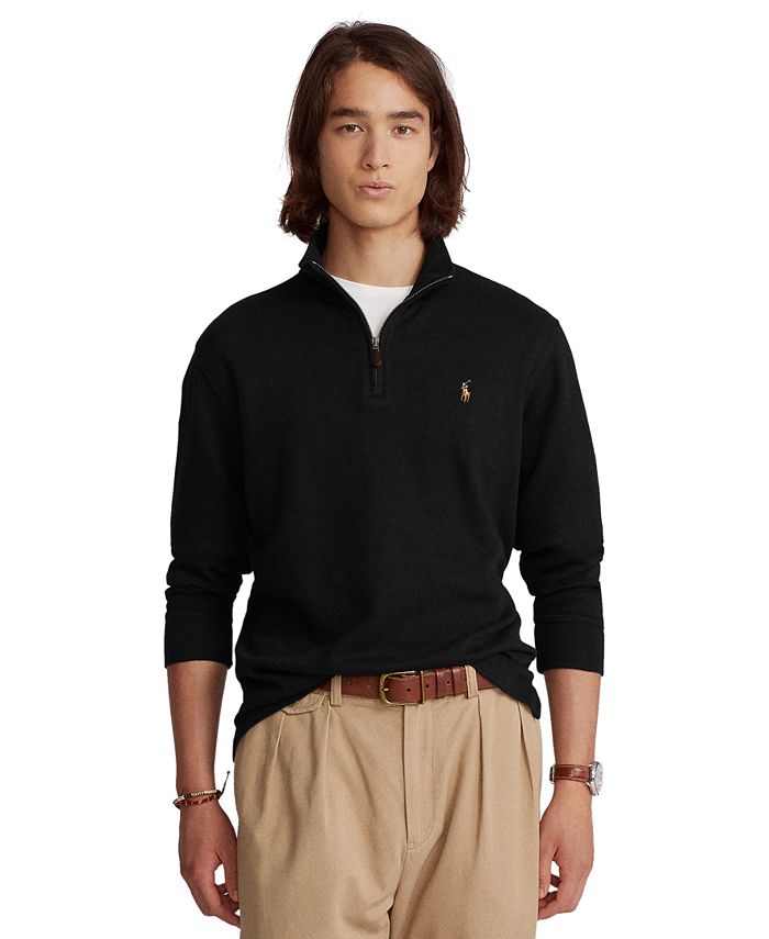 Oprigtighed skuffe Grøn Polo Ralph Lauren Men's Estate-Rib Cotton Quarter-Zip Pullover & Reviews -  Sweaters - Men - Macy's