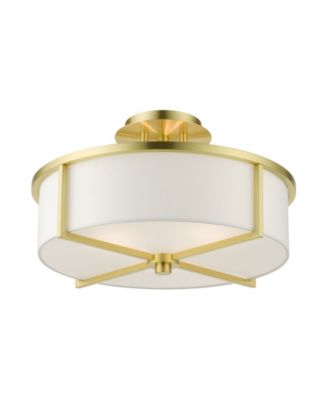 Wesley 3 Lights Semi Flush