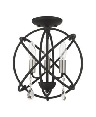 Aria 3 Lights Convertible Chandelier or Semi Flush