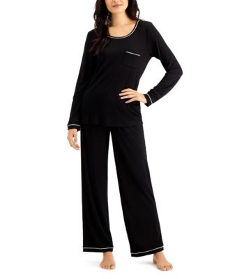 Alfani Knit Pajama Set, Created for Macy's - Macy's