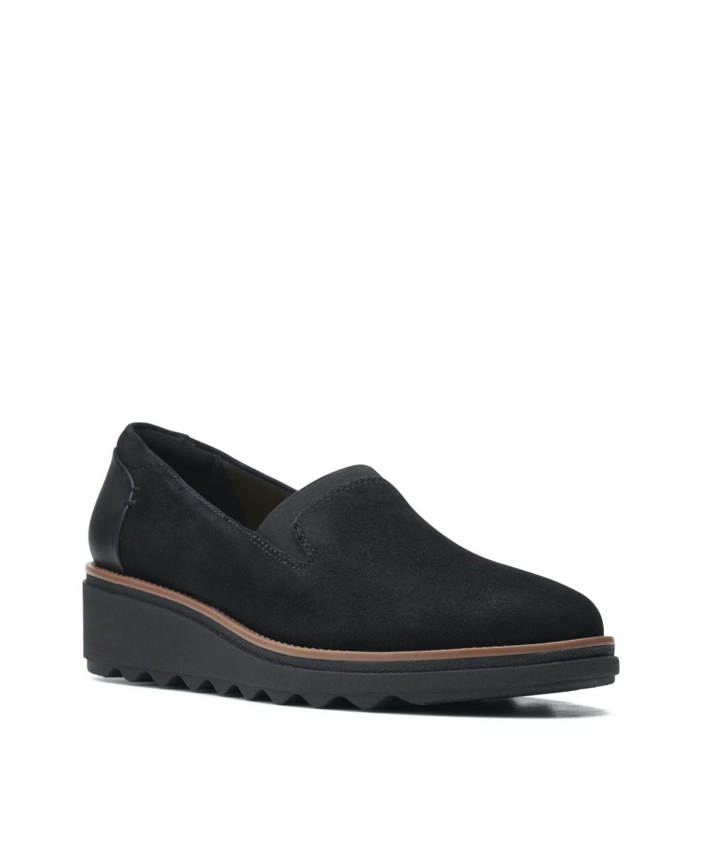 Обувь Clarks Women's Collection Sharon Dolly Shoes, цвет: Чёрный замшевый — фото 1