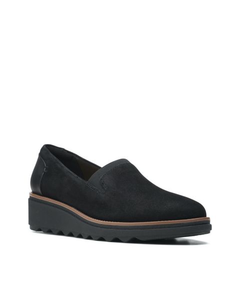 Обувь Clarks Women's Collection Sharon Dolly Shoes, цвет: Чёрный замшевый
