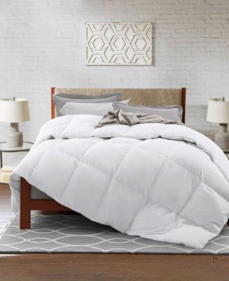 UNIKOME Winter Down Fiber Gusseted Comforters with Cotton Cover - Macy's