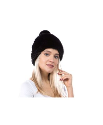 Women's Cozy Stretch Luxe Faux Fur Pom Hat