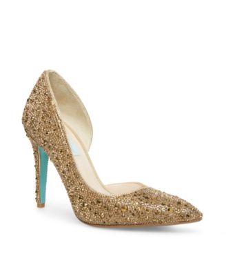 macy's gold evening shoes