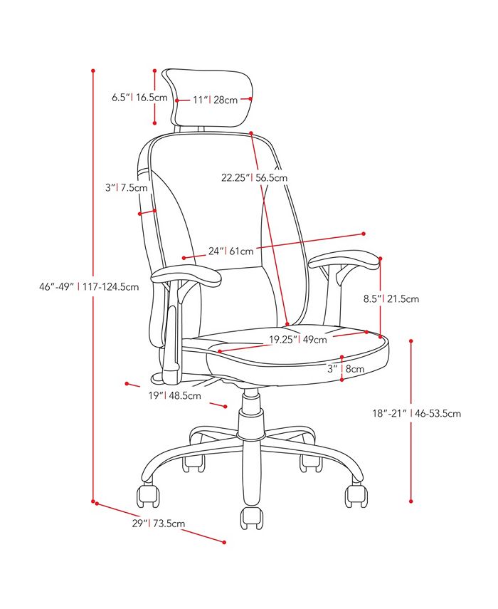 CorLiving Executive Office Chair with Head Rest & Reviews Furniture