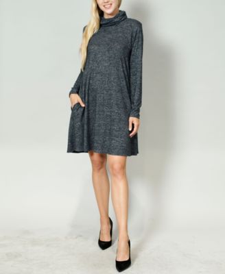 gray swing dress