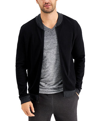 Alfani Men's Zip-Front Sweater Jacket, Created for Macy's & Reviews - Coats & Jackets - Men - Macy's