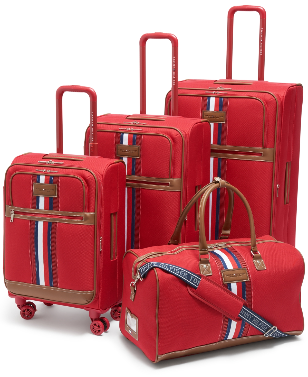 Tommy Hilfiger Closeout!  Logan 28" Softside Spinner In Red