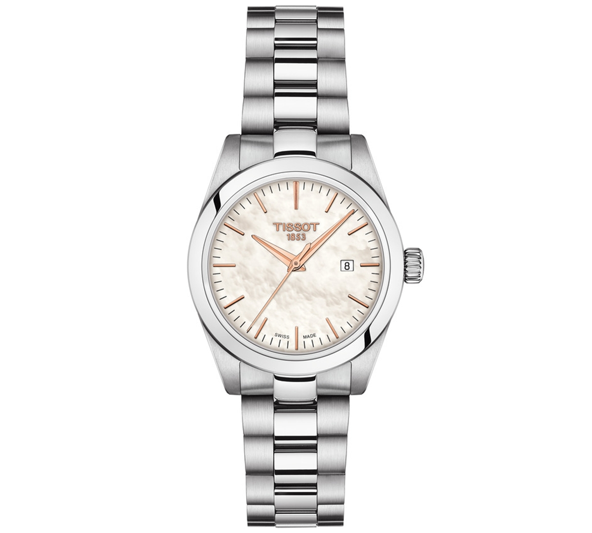Tissot T-classic Series Watches In White Mother Of Pearl