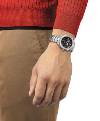 Men's Swiss Chronograph PR 100 Sport Stainless Steel Bracelet Watch 44mm