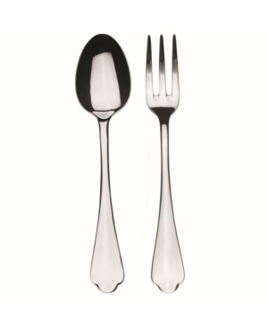 Shop Mepra Serving Set Fork And Spoon Dolce Vita Flatware Set, Set Of 2 Dolce Vita In Silver-tone