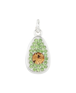 image of Fine Silver Plated Avocado Charm
