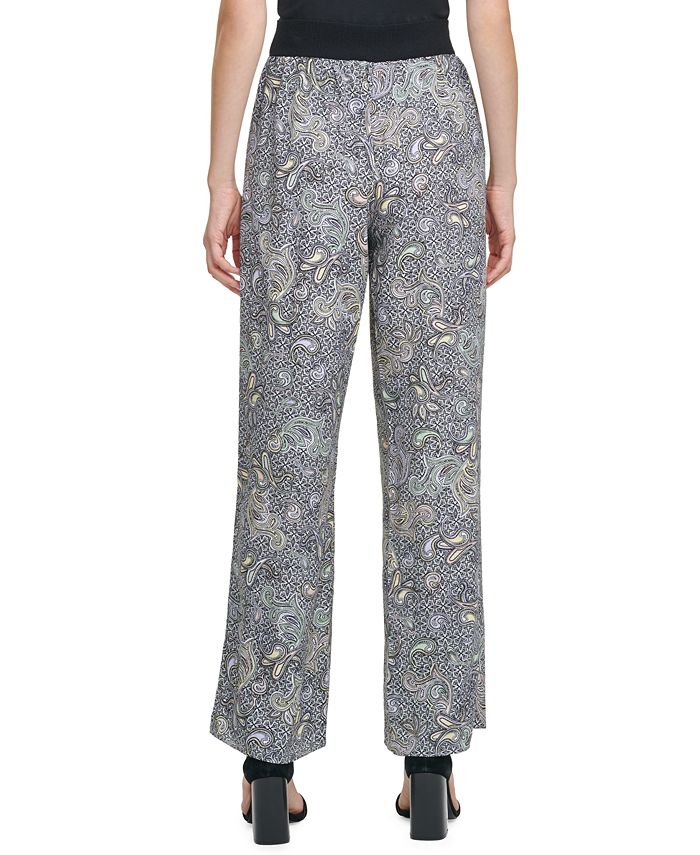 Calvin Klein Printed PullOn Pants Macy's