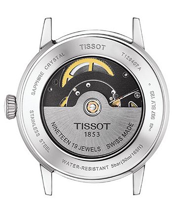 Tissot - Men's Swiss Automatic Classic Dream Brown Leather Strap Watch 42mm