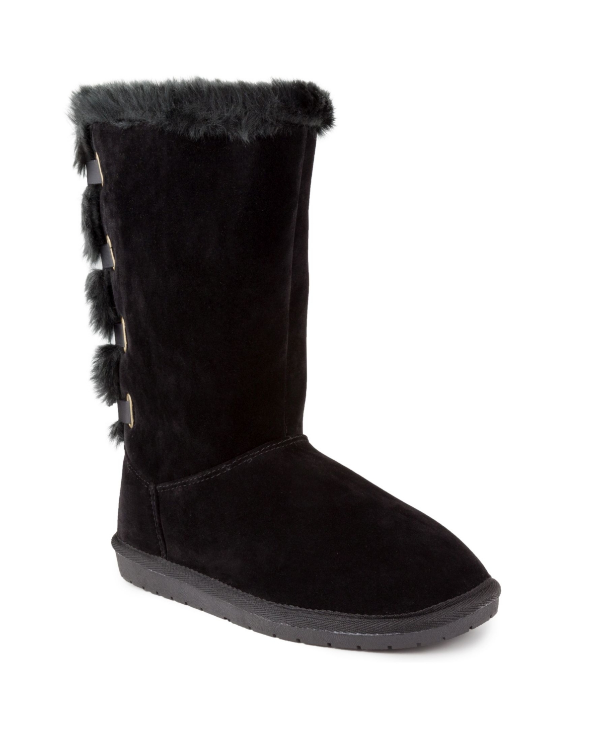 Women's Panthea Fuzzy Winter Tall Boots - Black