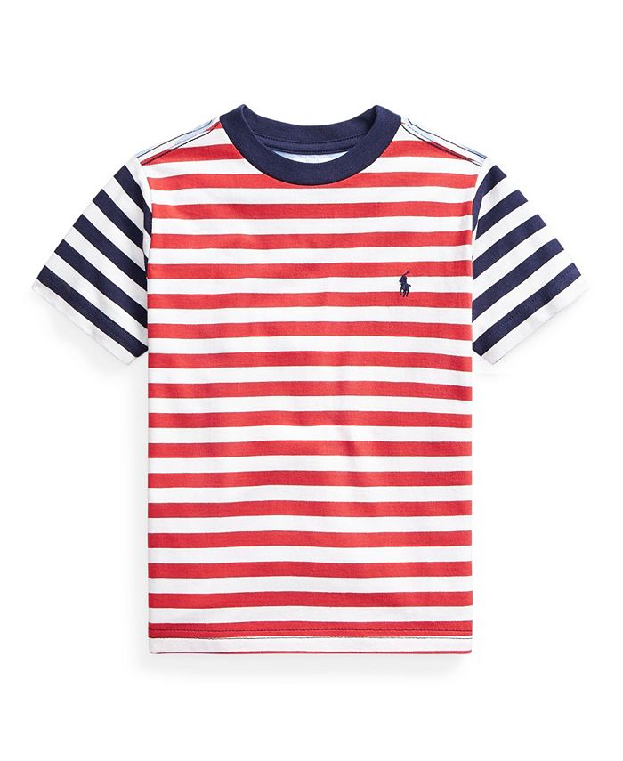 Polo Ralph Lauren Toddler Boys Striped Cotton Jersey T-shirt - Macy's