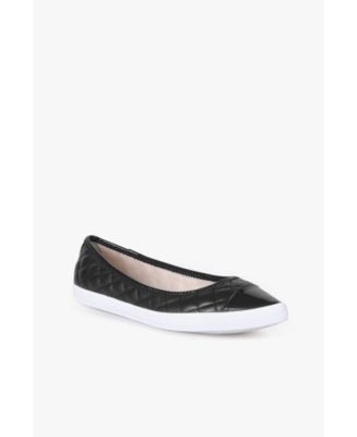 ALL BLACK Diamond Quilt Scoop Sneak Women's Flat - Macy's