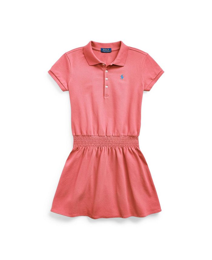 Polo Ralph Lauren Big Girls Smocked Mesh Polo Dress & Reviews - Dresses -  Kids - Macy's