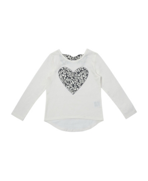 image of Epic Threads Little Girls Long Sleeve Graphic High-Low Tee