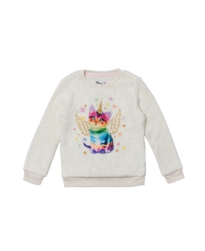image of Epic Threads Little Girls Long Sleeve Graphic Minky Pullover
