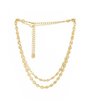 image of Simple Gold Plated Link Chain Necklace Set