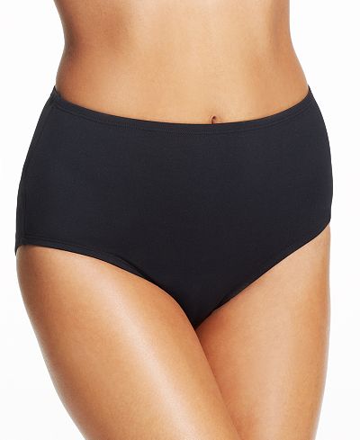 Anne Cole High-Waist Swim Brief Bottom